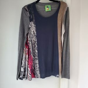 T-studio Therapy long sleeved y2k top size 44 IT, 18 US